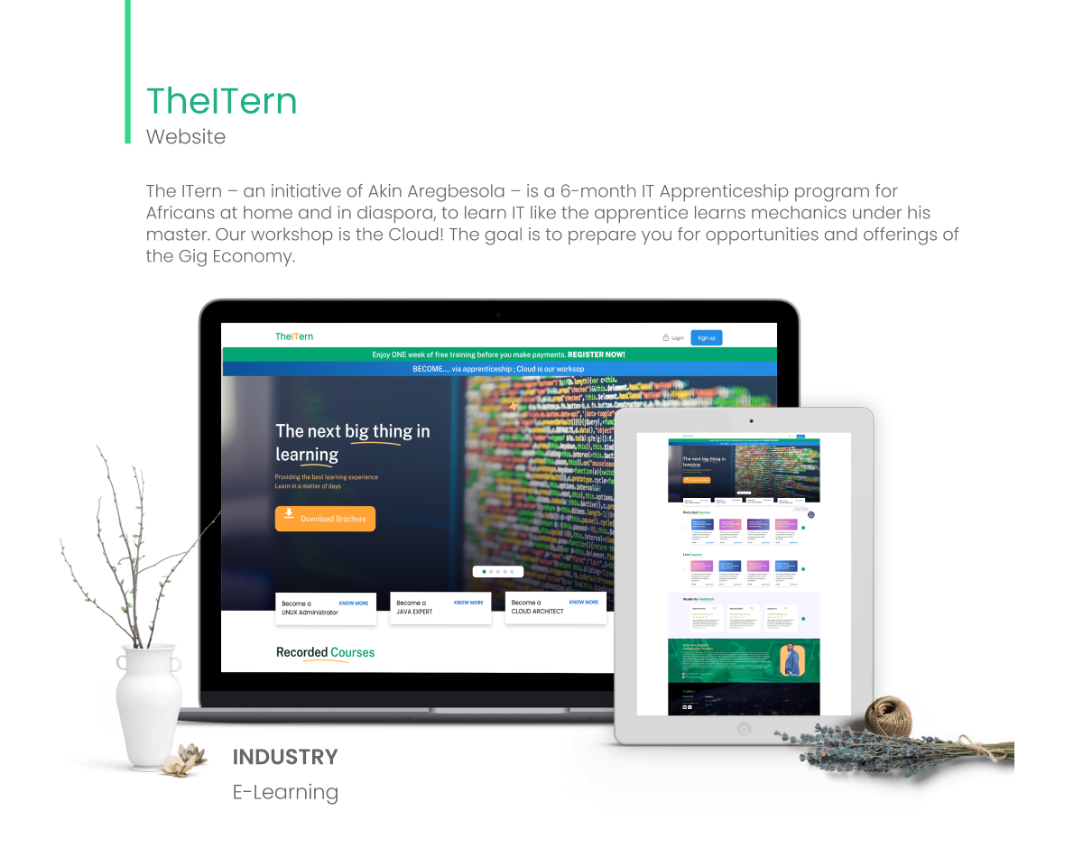 http://TheITern%20IT%20training%20platform%20screenshot